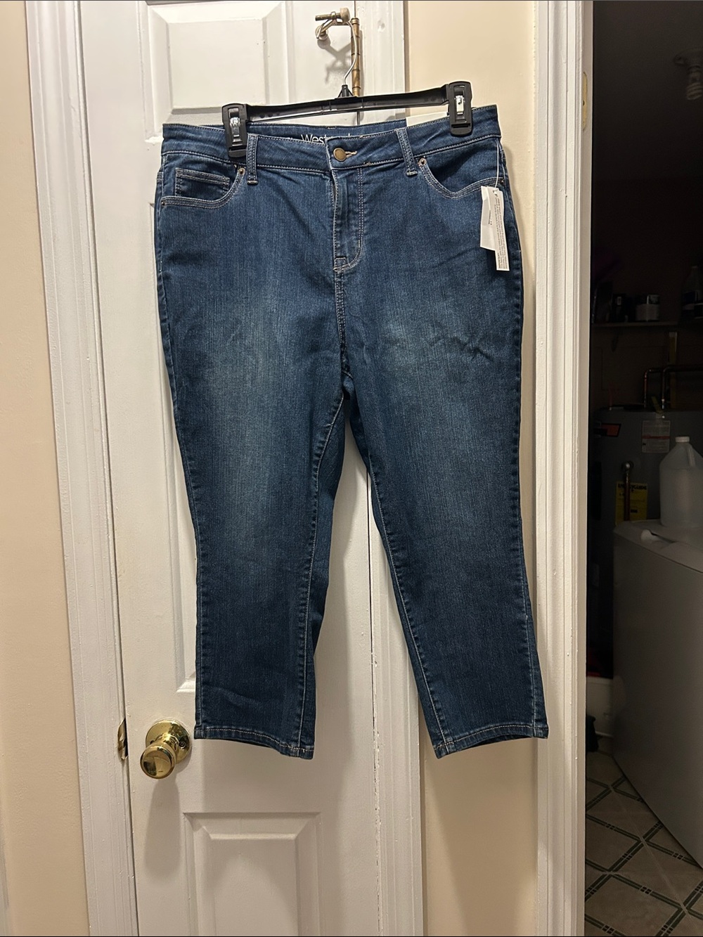 Dress Barn Dark Blue Ankle-Length Jeans